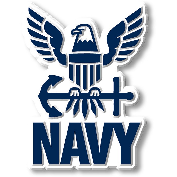 MIL144 U.S. Navy Eagle and Anchor MILITARY Magnet